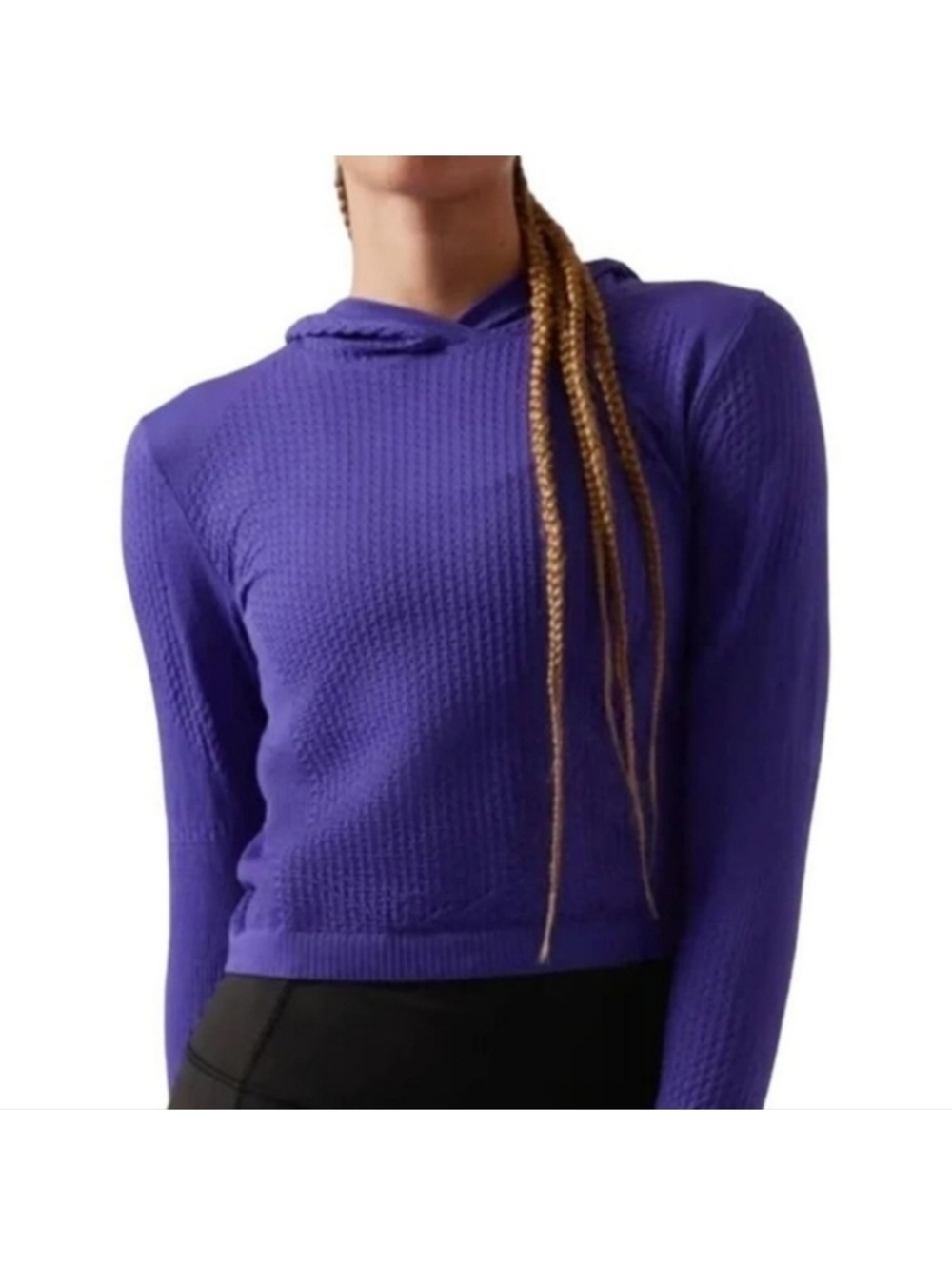Athleta Flurry Seamless Cropped Hoodie